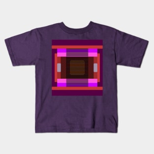 Window behind grid Kids T-Shirt